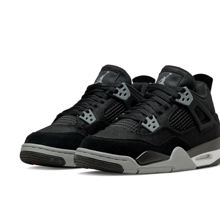 GS 4 Black Canvas Air Retro Jordan 0516
